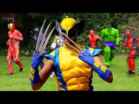 Wolverine VS Avengers - Squid Game!