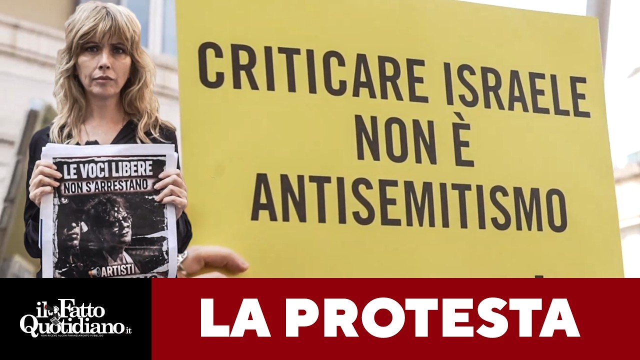 Artisti e intellettuali in piazza contro il Ddl Antisemitismo: “Antisemitismo non è antisionismo”