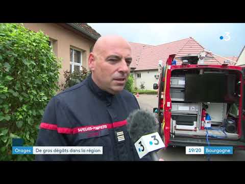 Orage de grêle : les écoles et le village de Liernais dévastés