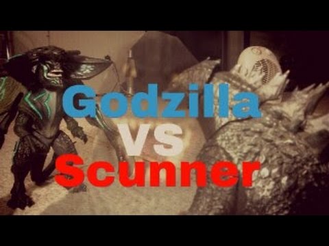 Godzilla 2014 vs Scunner (Stop Motion)