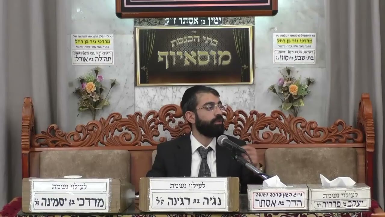 הרב כהן   איסור לא תחונן   בית הכנסת מוסאיוף