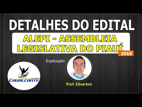 DETALHES DO EDITAL: ALEPI - ASSEMBLEIA LEGISLATIVA DO PIAUÍ