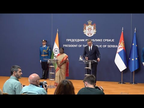 Vucic, Murmu hold joint briefing in Belgrade