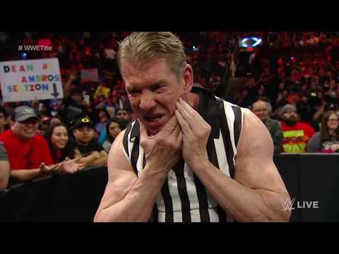 Roman Reigns vs  Sheamus   Mr  McMahon Guest Ref.   Raw, Jan  4, 2015