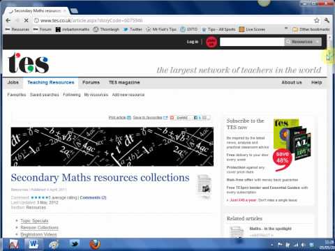 Mr Barton's Web Whizz Video 30 - Topic Specials