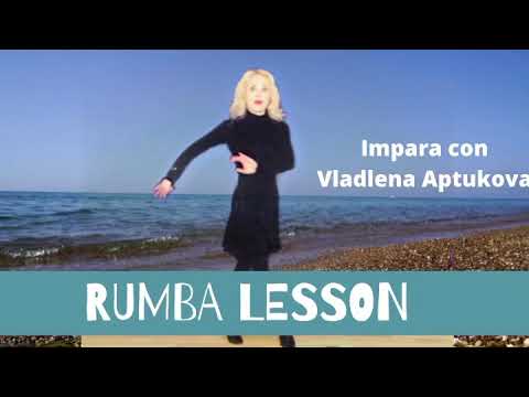 Rumba lesson. Imparare con Vladlena Aptukova. Lezione coreografica. Parte 1.