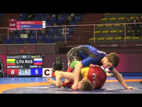 Qual. Men's GP No-Gi - 84 kg: D. MATUSEVIC (LTU) v. U. ISUPOV (RUS)