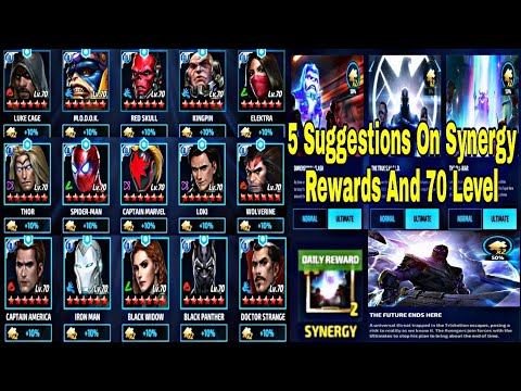 Story Mission Synergy Rewards And 70 Level Guide & 5 Important Suggestions - Marvel Future Fight