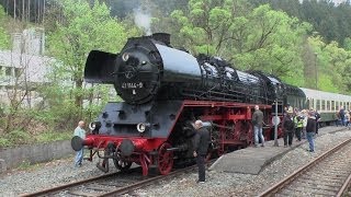 preview picture of video 'Dampfzug-Sonderfahrt Teil 1, überarbeitet(wmv.)_Mitfahrt von Rottenbach bis Katzhütte'