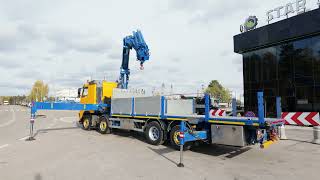 Volvo FH 400 8x2 HIAB 600E-7 FLY JIB Crane Kran フラットベッドトラック | 画像 4 - Autoline