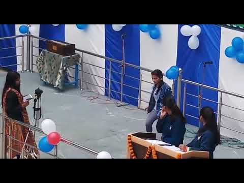 A girl with energetic performance