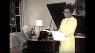 Samuel Barber and Esther Hinds Perform Sleep Now, 1977
