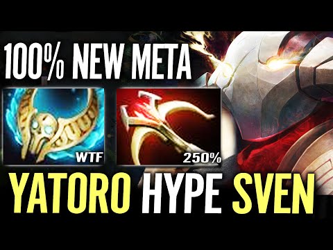 Insane Crit Dmg Sven by Yatoro - New Meta Great Sword Swing Carry with Revenant's Brooch DotA 2