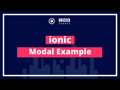 Ionic Modal Tutorial with Example - codesundar