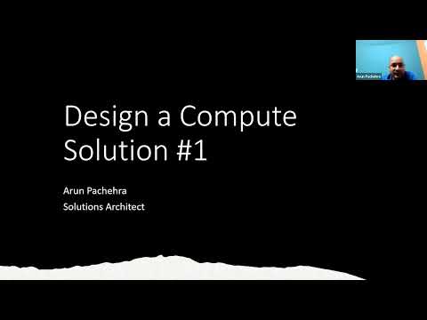 (AZ-305) Design for Azure Compute Solution #1
