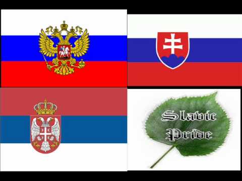 Сербия Словакия Россия братья,Serbia Slovakia Russia brotherhood