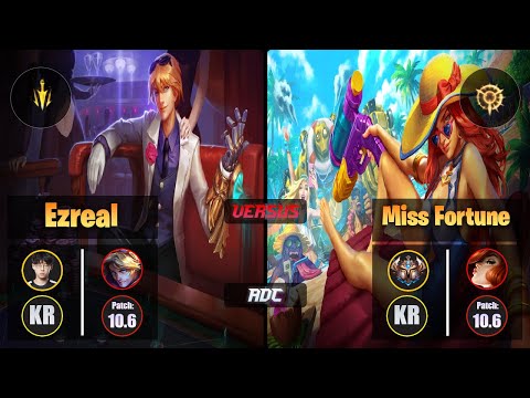 Zenit EZREAL (ADC) [Lethal Tempo] VS MISS FORTUNE - Challenger KR Patch 10.6