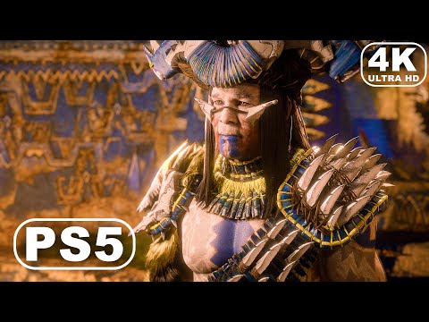 Horizon Forbidden West PS5 - Aloy meets Hekarro The Tenakth Chief (4K ULTRA HD PS5) Horizon Gameplay