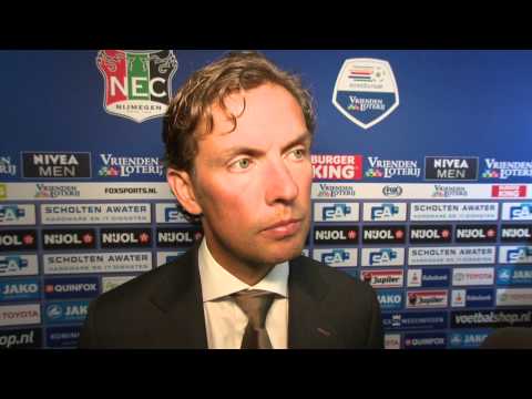 Reactie Alex Pastoor na afloop van N.E.C. - FC Groningen