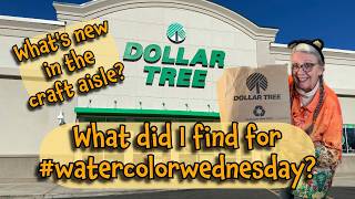 DOLLAR TREE: What's New in the CRAFT AISLE? Did I just find something for WATERCOLOR WEDNESDAY?