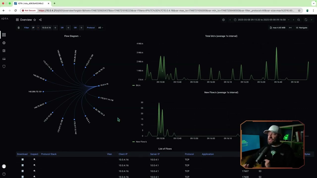David Bombal and Chris Greer Analyze Packets with IOTA