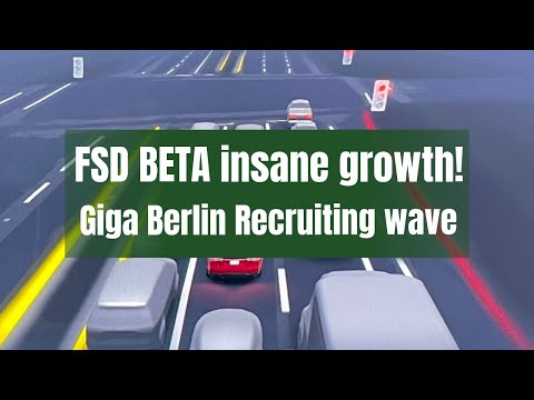 TESLA: FSD Insane growth rate! & Giga Berlin hiring wave!