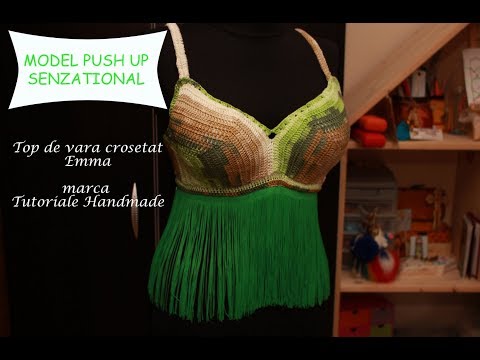 Top de vara crosetat push up Emma - PRIMA PARTE