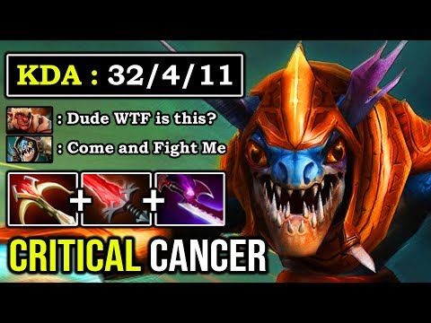WTF CRITICAL HIT SLARK Crazy 1Kill Per Min Even Pro Warlord Can't 1v1 & Deleted W33 Timber DotA 2