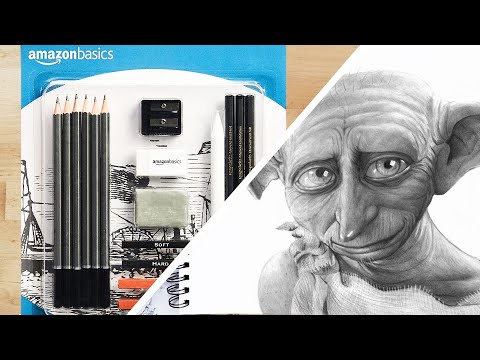 Amazon Basics Sketch and Drawing Art Pencil Kit - 17-Piece Set  //  Review
