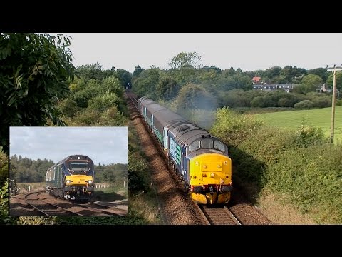 DRS Class 37s and 68s Working the Loco Hauled Short Set on the Wherry Lines in 2016