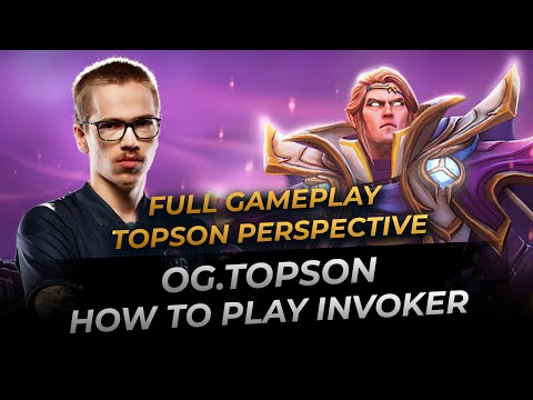 OG.Topson plays Invoker -  Dota 2 Replay Full Gameplay