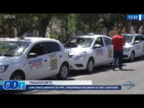 Com cancelamento de apps, teresinenses recorrem ao taÌxi e mototaÌxi 21 10 2021