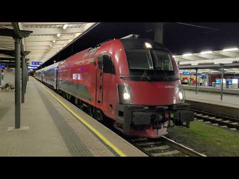 Abfahrt des nightjet 235/234 am 26.07.2022 in Villach Hbf