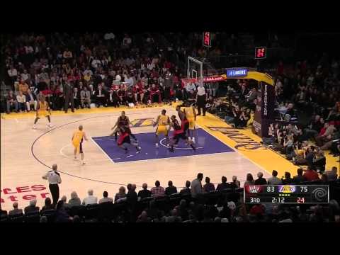 Raptors vs Lakers Highlights(3.8.2013)