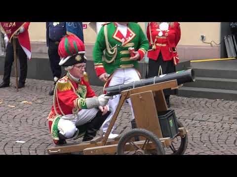 Der 11.11.2021 in Fulda - die Elf Böllerschüsse zum Kampagnenstart der Foaset