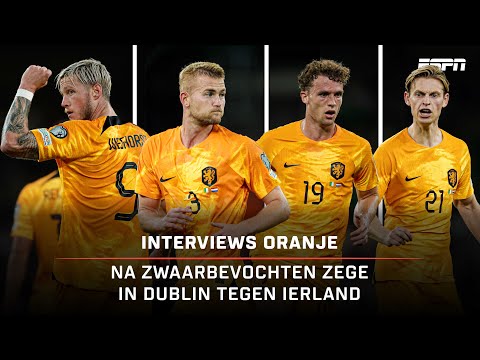 🎙️ MATCHWINNER Wout Weghorst & UITBLINKER Frenkie de Jong 🌟 | Interviews na Ierland - Nederland
