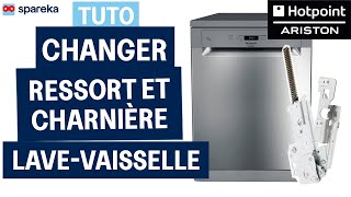 Remplacer le ressort ou la charnière de porte – Lave-vaisselle HOTPOINT ARISTON