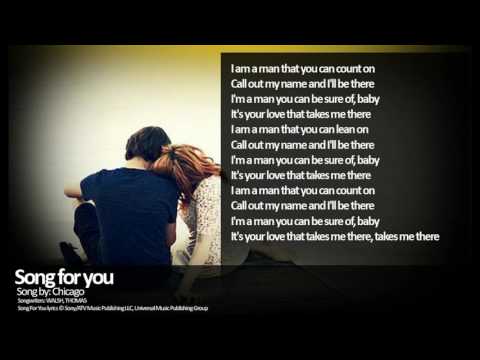 Song for you By Chicago