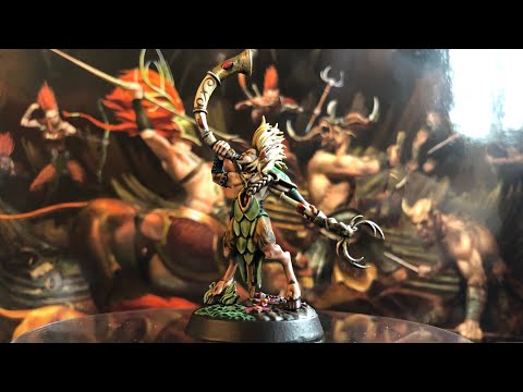 Warhammer Underworlds: Beastgrave Skaeth’s Wild Hunt painting Karthaen, Huntcaller