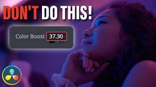 Stop Using Color Boost Like Saturation in DaVinci Resolve