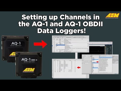 Setup Inputs and Configure OBDII Channels in the AQ-1 Software!