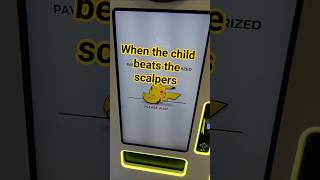When a child beats the scalpers to the pokemon machine #pokemon #shorts #pokemoncards #pokemontcg
