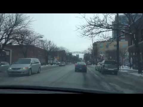 Driving in Columbus, OH - Short North & High St.,...