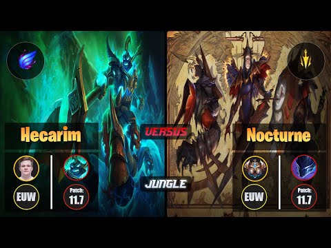 Jenax HECARIM (Jungle) [Phase Rush] VS NOCTURNE - Challenger EUW Patch 11.7