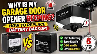 Why Is My Chamberlain Garage Door Opener Beeping? Replace the Backup Battery in 5 Minutes!