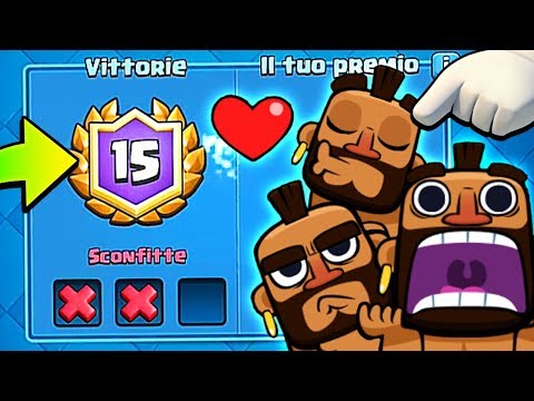 15 VITTORIE con DOMATORE! SFIDA 2v2 Clash Royale