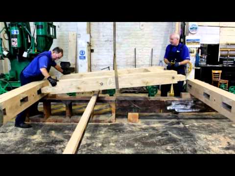 The process of creating a hand-crafted lock gate at Stanley Ferry Workshop