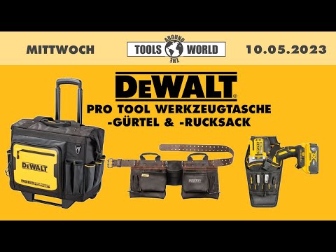 DeWalt-Neuheiten - Toughsystem LED-Bandmaß + hochwertige Gürtel-, Taschen- und Rucksackkollektion |