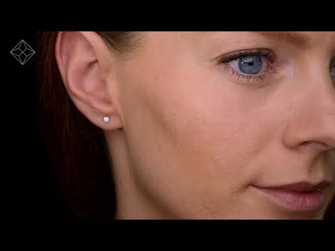 B3468U - SINGLE DIAMOND EARRING 0.15CT STUD PREMIUM QUALITY IN 9K GOLD - 2.5MM