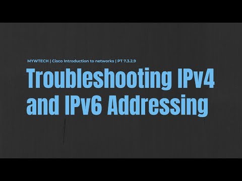 Packet Tracer PT 7.3.2.9 | Cisco ITN | Troubleshooting IPv4 and IPv6 Addressing